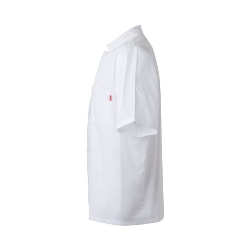 VL DURGA. Kurzärmelige Kochjacke aus Popeline (110 g/m²) aus Baumwolle (35 %) und Polyester (65 %) VL DURGA. Kurzärmelige Kochjacke aus Popeline (110 g/m²) aus Baumwolle (35 %) und Polyester (65 %)