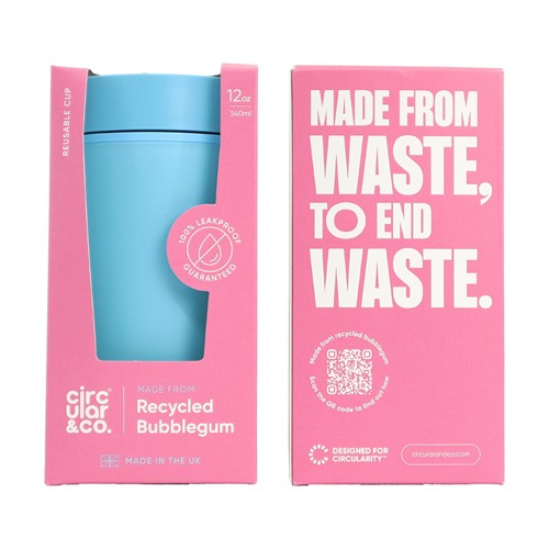 Circular&Co Recycled Bubblegum Coffee Cup 340 ml Circular&Co Recycled Bubblegum Coffee Cup 340 ml