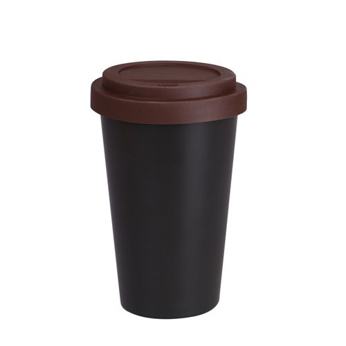 Becher Freedom Classic 280ml schwarz satiniert/braun Becher Freedom Classic 280ml schwarz satiniert/braun