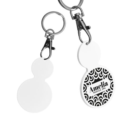 PORTE-CLE MOUSQUETON AVEC JETON FORME ROND Ø35 PORTE-CLE MOUSQUETON AVEC JETON FORME ROND Ø35