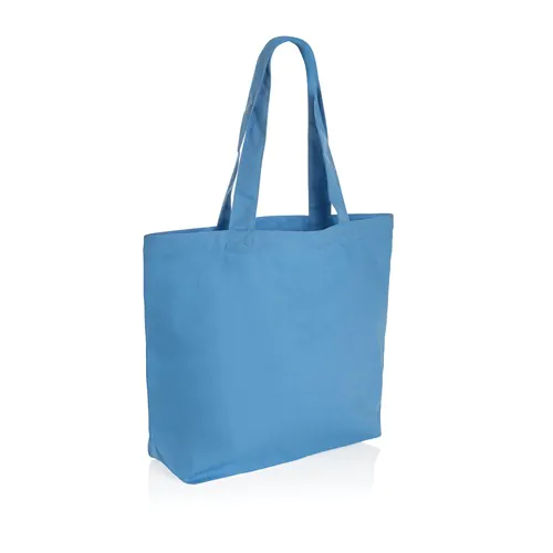 Impact Aware™ recycled canvas shopper met vakje 240gsm Impact Aware™ recycled canvas shopper met vakje 240gsm