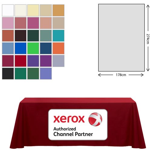Premium Fabric Tablecloth - 178x275cm (6ft Table - Mid Drop) (BEST SELLER) Premium Fabric Tablecloth - 178x275cm (6ft Table - Mid Drop) (BEST SELLER)