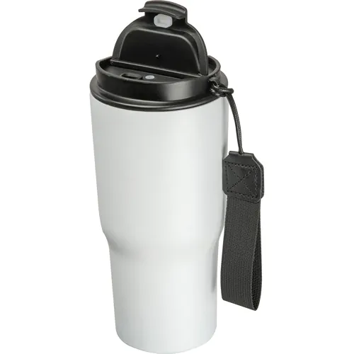 Dubbelwandige drinkbeker van rvs, 550 ml Dubbelwandige drinkbeker van rvs, 550 ml