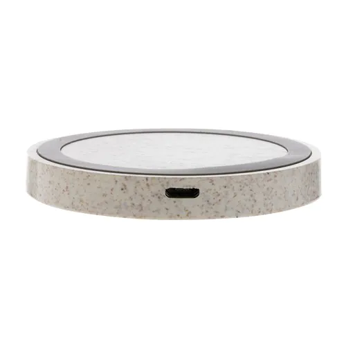 Wheat Straw 5W round wireless charging pad Wheat Straw 5W round wireless charging pad