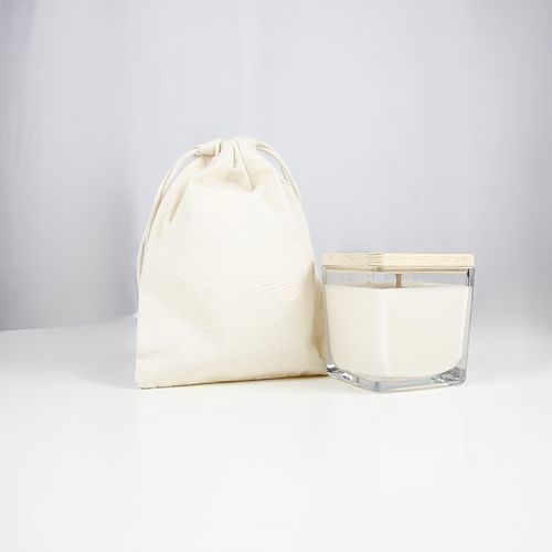 Bougie végétale GRASSE Carré 80g - France Fleur de coton