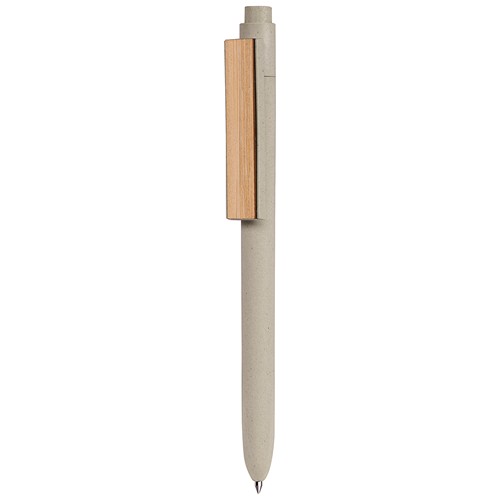 BALLPOINT PEN WITH NFC TAG (144 bytes) in bamboo fiber and ABS
