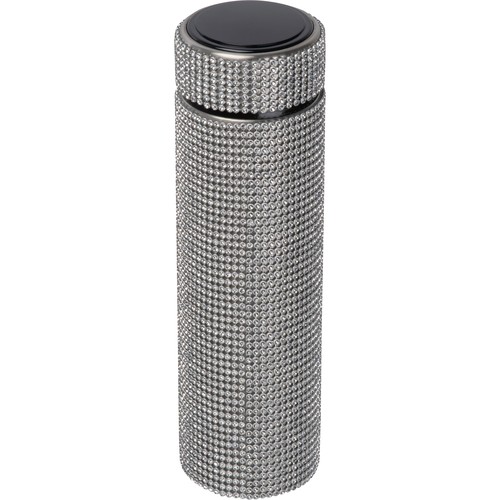 Botella grande de acero inoxidable con detalles de strass Botella grande de acero inoxidable con detalles de strass