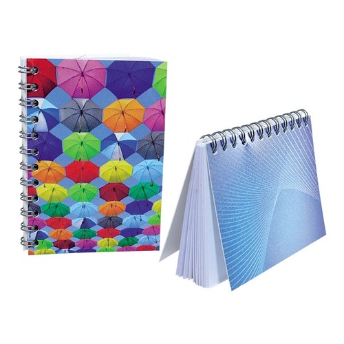 A7 SPIRAL PAD COVER PP PRINT. 1 SIDE 50 FLS CUSTOMIZABLE