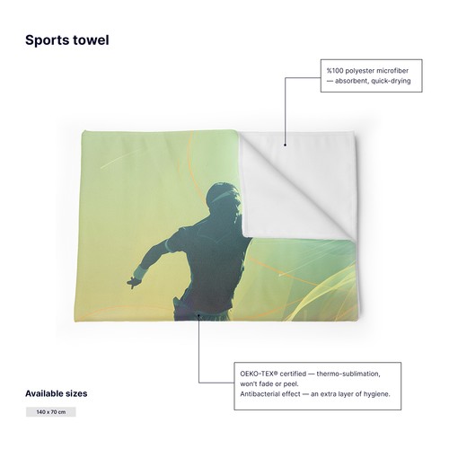 Custom Sports Towels - Quick-Dry Microfibre, Made to Order Custom Sports Towels - Quick-Dry Microfibre, Made to Order