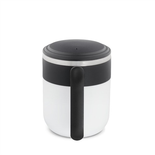 MALDINI. Mug de voyage avec paroi intérieure en acier inoxydable et finition mate, 400 ml