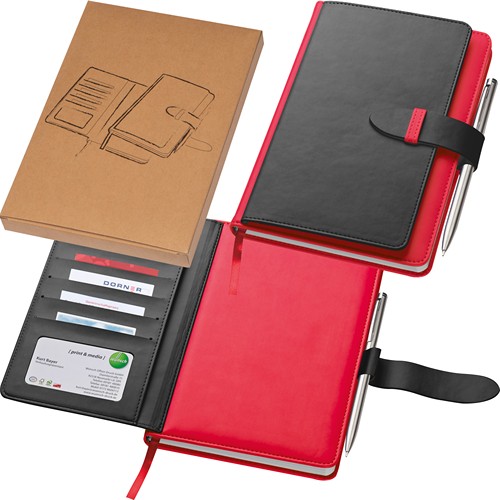 Block notes + portacarte di credito MARTIN