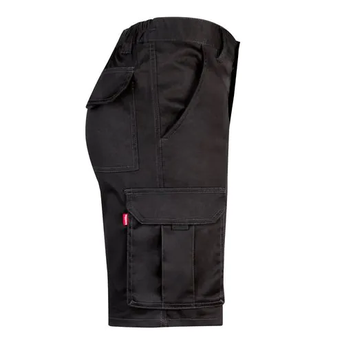 VL HEBE. Bermuda stretch, multipoches (240g/m²), en coton (46%), EME (38%) et polyester (16%)