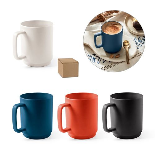 MIGHTY. Taza de cerámica con cuerpo cilíndrico 330 mL MIGHTY. Taza de cerámica con cuerpo cilíndrico 330 mL