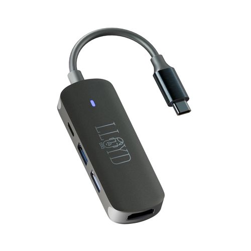 Concentrador tipo C con 4 puertos Input