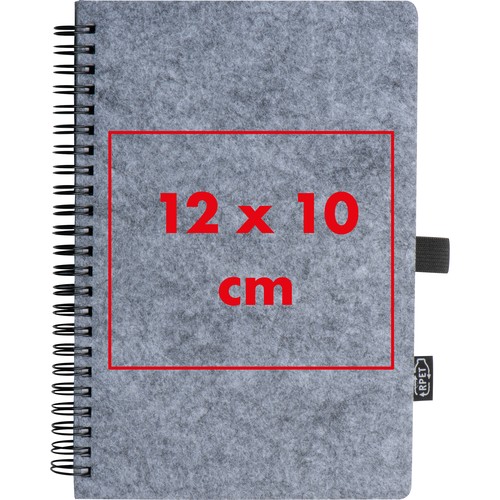 Carnet en feutrine RPET BRENDA