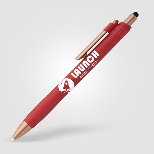York Recycled Plastic Bronze Trim Stylus Ballpoint Pen York Recycled Plastic Bronze Trim Stylus Ballpoint Pen