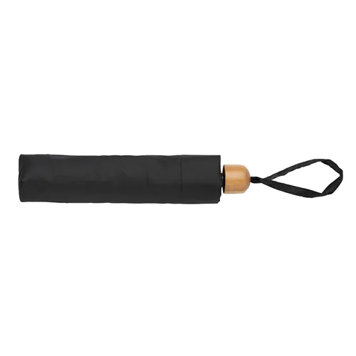 20.5" Impact AWARE™ RPET 190T Pongee bamboo mini umbrella 20.5" Impact AWARE™ RPET 190T Pongee bamboo mini umbrella