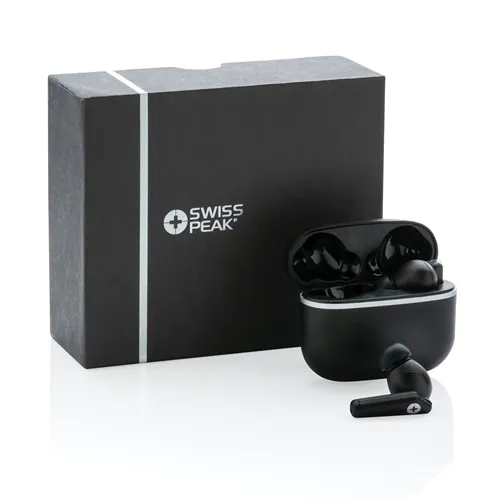 RCS recycled plastic Swiss Peak TWS earbuds 2.0 RCS recycled plastic Swiss Peak TWS earbuds 2.0
