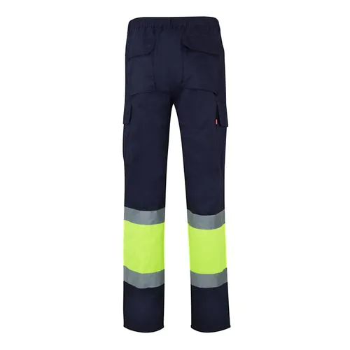 VL POSEIDON LARGE. Two-tone multi-pocket twill trousers (210g/m²), in cotton (20%) and polyester (80%)