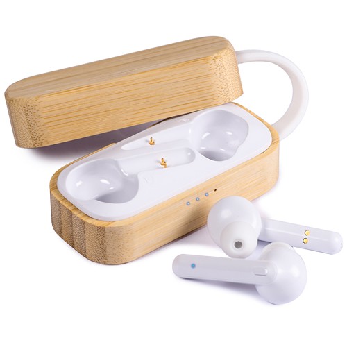 AURICOLARI BLUETOOTH TWS IN BAMBÙ E PLASTICA AURICOLARI BLUETOOTH TWS IN BAMBÙ E PLASTICA