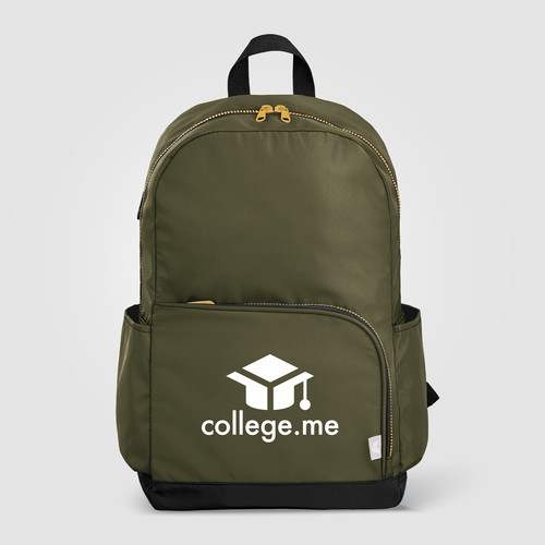 Sac à dos Kora, double poche, fermeture éclair dorée, rPET, 38 cm - 20 L Sac à dos Kora, double poche, fermeture éclair dorée, rPET, 38 cm - 20 L