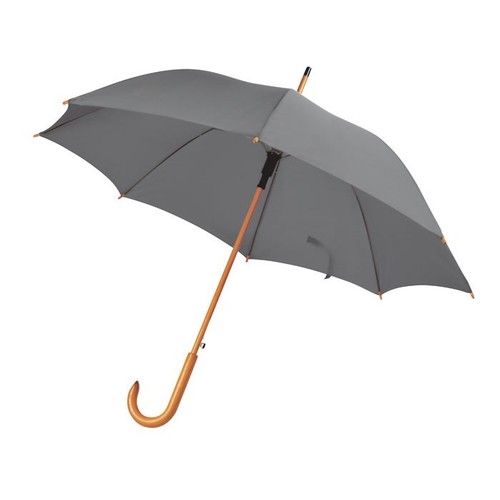 PARAPLUIE GRIS MANCHE EN BOIS d=105 cm PARAPLUIE GRIS MANCHE EN BOIS d=105 cm