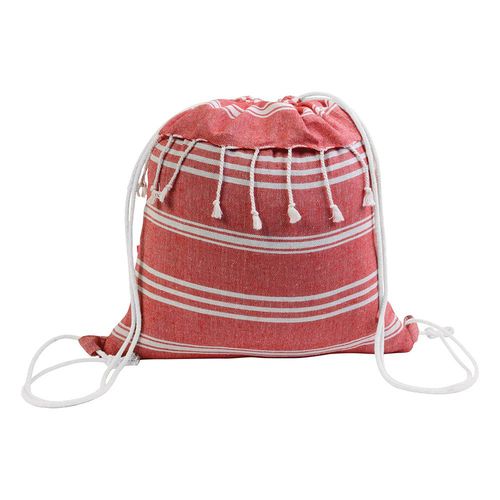 180 g/m2 cotton fouta backpack with drawstring closure