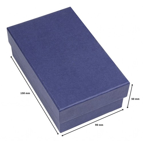 SCATOLA BLU RASO BLU 150X90X50 MM SCATOLA BLU RASO BLU 150X90X50 MM