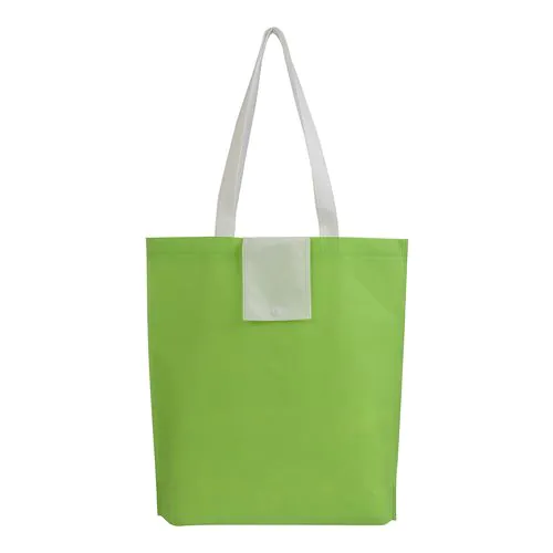 Shopper plegable en TNT 80g / m2 termosellada, asas cortas Shopper plegable en TNT 80g / m2 termosellada, asas cortas