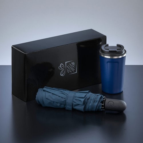 TRAVELLER SET: THERMAL MUG NORDIC 350 ml & FULL AUTOMATIC UMBRELLA TRAVELLER SET: THERMAL MUG NORDIC 350 ml & FULL AUTOMATIC UMBRELLA