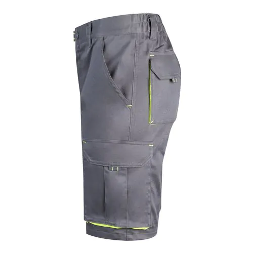 VL HEMERA. Two-tone, multi-pocket stretch Bermuda shorts (240g/m²), in cotton (46%), EME (38%) and polyester (16%) VL HEMERA. Two-tone, multi-pocket stretch Bermuda shorts (240g/m²), in cotton (46%), EME (38%) and polyester (16%)