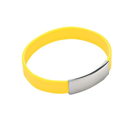 BRACELET FOR MAN YELLOW SILICONE BRACELET FOR MAN YELLOW SILICONE