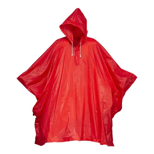 Poncho impermeabile in PVC goffrato, inserito in bustina
