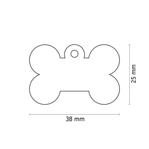 PENDENTIF OS ROSE - 25x38 mm