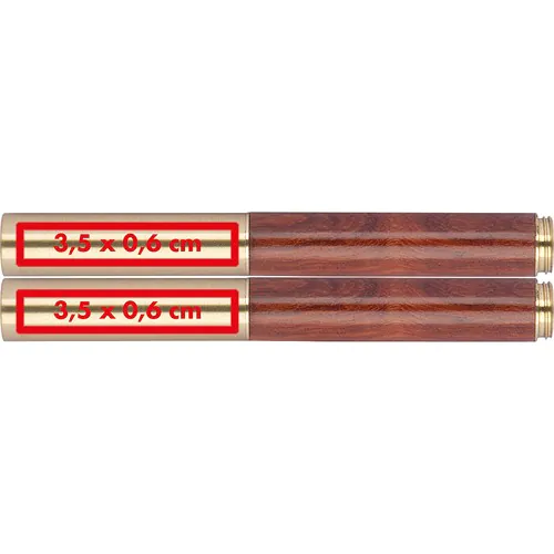 Writing set (brass and wood)