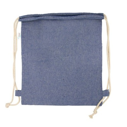 Recycled cotton and recycled polyester drawstring bag B'RIGHT | Jose