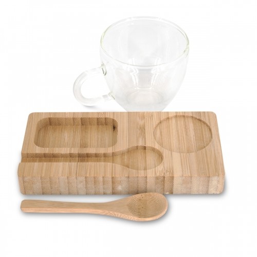 Tray with cup and spoon FORMOSA 150 ml Tray with cup and spoon FORMOSA 150 ml