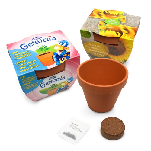 Kit de culture – Pot en terre cuite 10 cm (personnalisé)