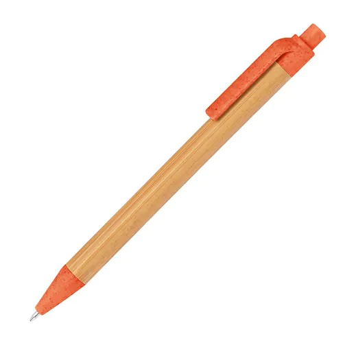 Stylo à bille en paille de blé et bambou Stylo à bille en paille de blé et bambou