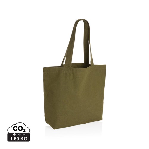 Impact Aware™ re-canvas shopper met vakje 240gsm ongeverfd Impact Aware™ re-canvas shopper met vakje 240gsm ongeverfd