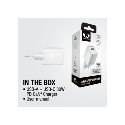 Fresh 'n Rebel Caricatore rapido 30W GaN USB-C & USB-A Fresh 'n Rebel Caricatore rapido 30W GaN USB-C & USB-A