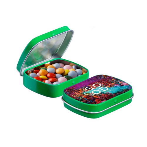 Mini boîte à charnière avec bonbons Mini boîte à charnière avec bonbons
