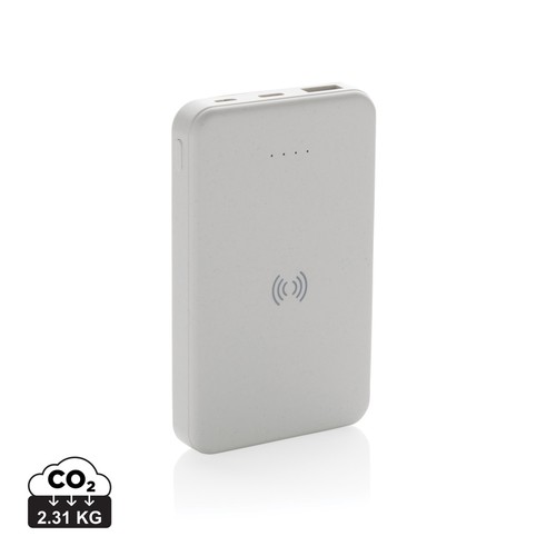 RCS recycled plastic 5.000 mAh 5W wireless powerbank RCS recycled plastic 5.000 mAh 5W wireless powerbank