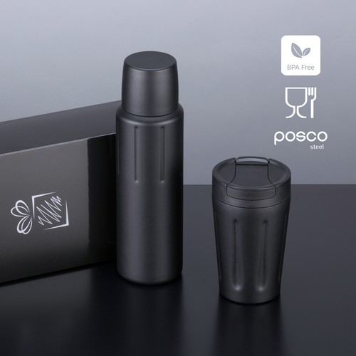SCANDIC SET: COFFEE MUG AND THERMOS SCANDIC SET: COFFEE MUG AND THERMOS