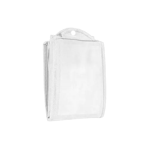 Stitched 80 g/m2 non-woven fabric foldable shopping bag with gusset and short handles Stitched 80 g/m2 non-woven fabric foldable shopping bag with gusset and short handles