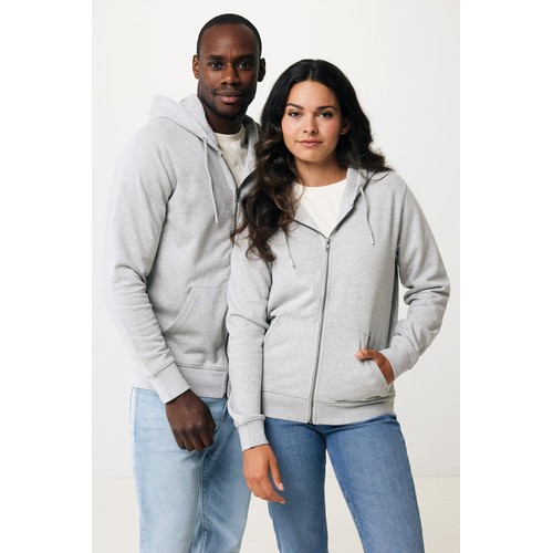 Sweat à capuche avec zip en coton recyclé IQONIQ Abisko
