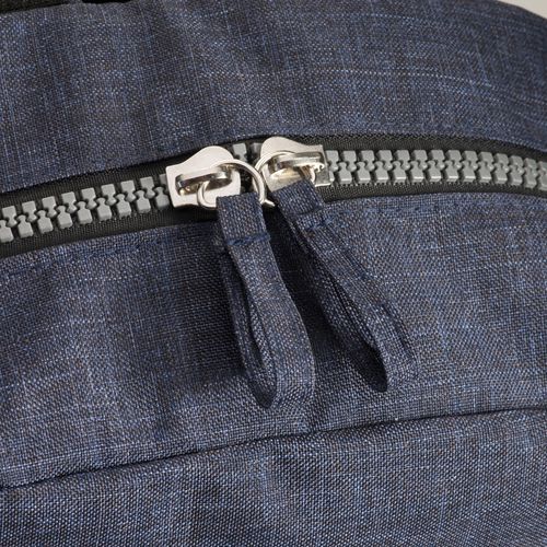 Laptop backpack in recycled PET with a melange effect