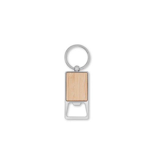 SYLVESTER. Porte-clés rectangulaire en fer avec décapsuleur SYLVESTER. Porte-clés rectangulaire en fer avec décapsuleur