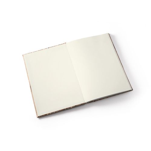 NERUDA. A5 notepad with hardcover made from natural straw fibres
