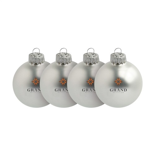 Boule de Noël Ø 6 cm - lot de 4 - Made in Europe Boule de Noël Ø 6 cm - lot de 4 - Made in Europe